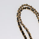 CHANEL COCO Mark Rhinestone Necklace metal Gold Tone CC Auth 165925SM-7