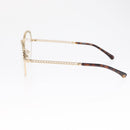 CHANEL Chain Glasses metal Champagne Gold CC Auth 165926SM-5