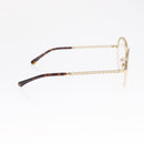 CHANEL Chain Glasses metal Champagne Gold CC Auth 165926SM-6
