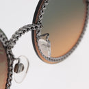 CHANEL Chain Sunglasses metal Brown CC Auth 165927SM-10