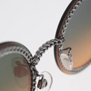 CHANEL Chain Sunglasses metal Brown CC Auth 165927SM-14