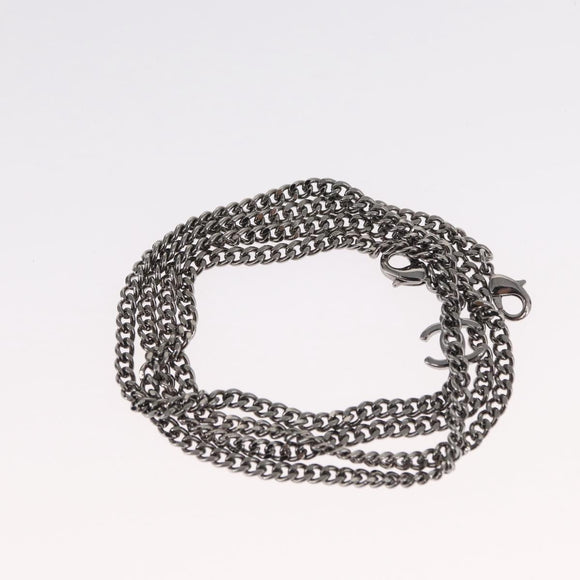 CHANEL Chain Sunglasses metal Brown CC Auth 165927SM