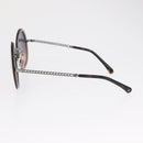 CHANEL Chain Sunglasses metal Brown CC Auth 165927SM-6