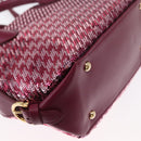 Salvatore Ferragamo Gancini Sequin Bag Leather 2way Pink Gold Auth 165928SAV-15