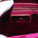 Salvatore Ferragamo Gancini Sequin Bag Leather 2way Pink Gold Auth 165928SAV-21