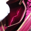 Salvatore Ferragamo Gancini Sequin Bag Leather 2way Pink Gold Auth 165928SAV-26