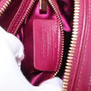 Salvatore Ferragamo Gancini Sequin Bag Leather 2way Pink Gold Auth 165928SAV-27