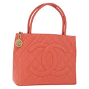 CHANEL Matelasse Reprint Tote Bag Caviar Skin Pink Gold CC Auth 165933SAM-1