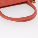 CHANEL Matelasse Reprint Tote Bag Caviar Skin Pink Gold CC Auth 165933SAM-7