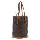 LOUIS VUITTON Monogram Bucket GM Shoulder Bag M42236 LV Auth 165936-1