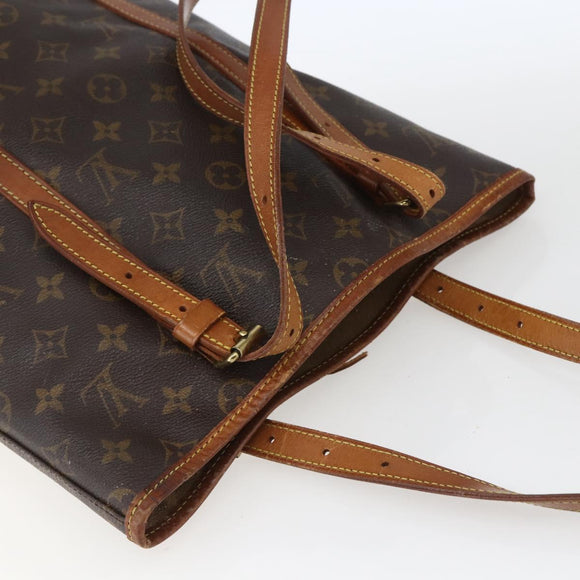 LOUIS VUITTON Monogram Bucket GM Shoulder Bag M42236 LV Auth 165936