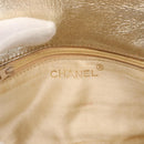 CHANEL Matelasse Single Flap Chain Shoulder Bag Leather Gold CC Auth 165938V-22
