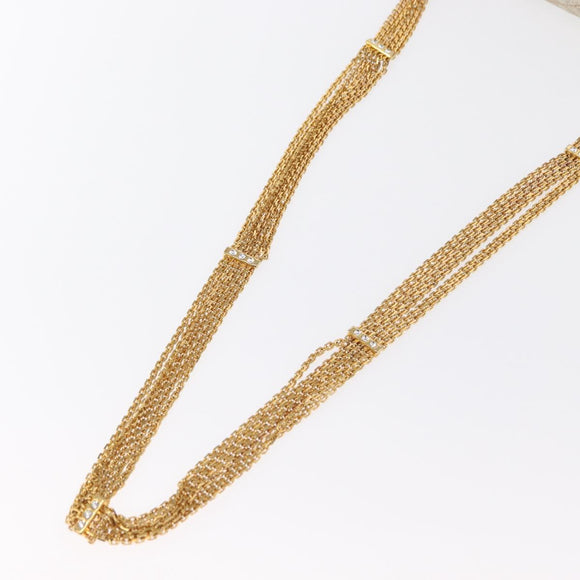 CHANEL Matelasse Single Flap Chain Shoulder Bag Leather Gold CC Auth 165938V
