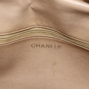 CHANEL Chain Shoulder Bag Lamb Skin Beige Gold CC Auth 165944-18