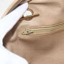 CHANEL Chain Shoulder Bag Lamb Skin Beige Gold CC Auth 165944-19