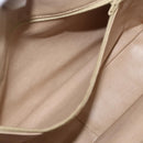 CHANEL Chain Shoulder Bag Lamb Skin Beige Gold CC Auth 165944-22