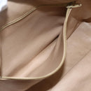 CHANEL Chain Shoulder Bag Lamb Skin Beige Gold CC Auth 165944-23