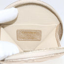 CHANEL Matelasse Air Pods case Coin Purse Lamb Skin Gold CC Auth 165948SM-17