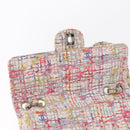 CHANEL Matelasse 25 Chain Shoulder Bag Canvas Multicolor Silver CC Auth 165952SM-22