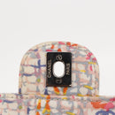 CHANEL Matelasse 25 Chain Shoulder Bag Canvas Multicolor Silver CC Auth 165952SM-24