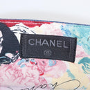 CHANEL Matelasse Hand Bag Denim Blue CC Auth 165953SAV-17