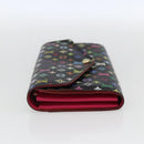 LOUIS VUITTON Multicolor Portefeiulle Sarah Portemonnee Zwart M60668 LV Auth 165955V-3