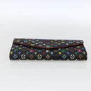 LOUIS VUITTON Multicolor Portefeiulle Sarah Wallet Black M60668 LV Auth 165955V-6