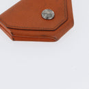 HERMES Van Cator Münzbörse Leder 4er Set Hellblau Orange weiß Auth 165957-17