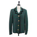 SAINT LAURENT Knitted Fabrics Jacket Wool Green Auth 165959M-1