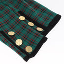 SAINT LAURENT Knitted Fabrics Jacket Wool Green Auth 165959M-6
