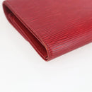 LOUIS VUITTON Epi Porte TresorEtui Papie Wallet Red M63717 LV Auth 165961-16