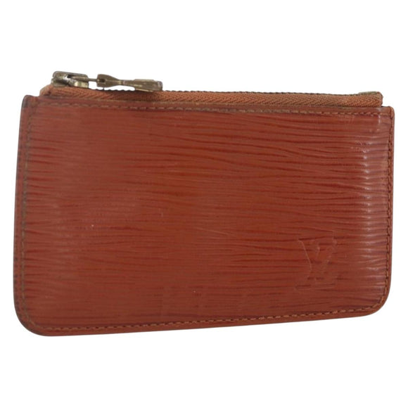 LOUIS VUITTON Epi Pochette Cles Coin Purse Brown M63803 LV Auth 165964