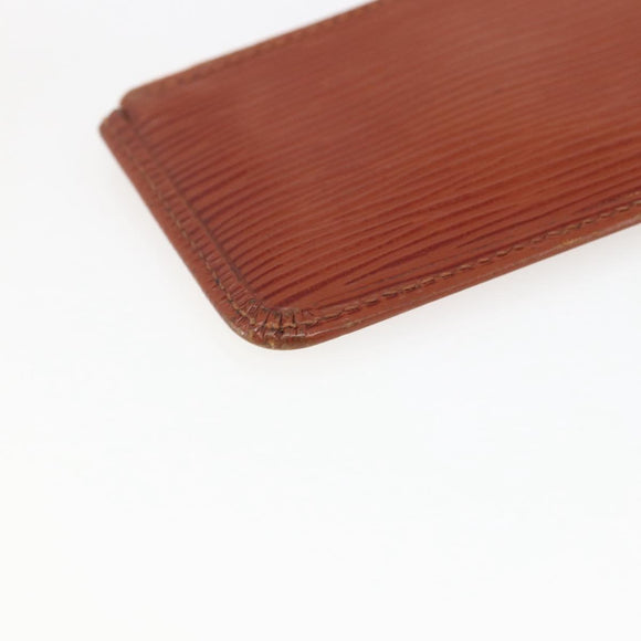 LOUIS VUITTON Epi Pochette Cles Coin Purse Brown M63803 LV Auth 165964