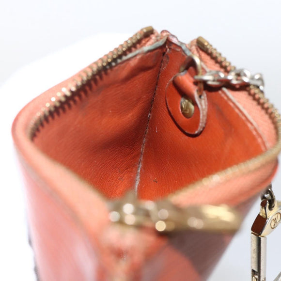 LOUIS VUITTON Epi Pochette Cles Coin Purse Brown M63803 LV Auth 165964