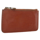LOUIS VUITTON Epi Pochette Cles Coin Purse Brown M63803 LV Auth 165964-1