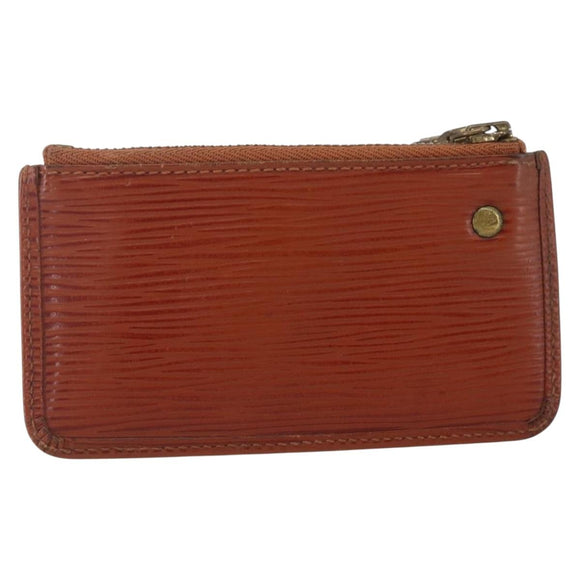 LOUIS VUITTON Epi Pochette Cles Coin Purse Brown M63803 LV Auth 165964