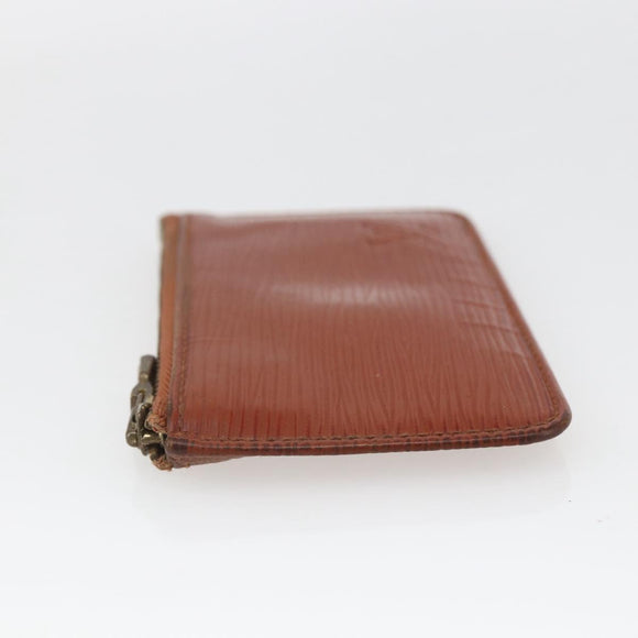 LOUIS VUITTON Epi Pochette Cles Coin Purse Brown M63803 LV Auth 165964