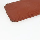 LOUIS VUITTON Epi Pochette Cles Coin Purse Brown M63803 LV Auth 165964-14