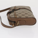 GUCCI GG Supreme Web Sherry Line Bag PVC Beige Gold 89 02 055 Auth 165970-5
