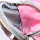 PRADA Hand Bag Nylon Pink Gold Auth 165974-23