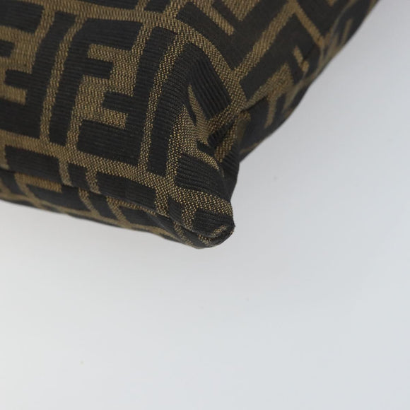 FENDI Zucca Canvas Mamma Tote Bag Schwarz Braun Original 165975