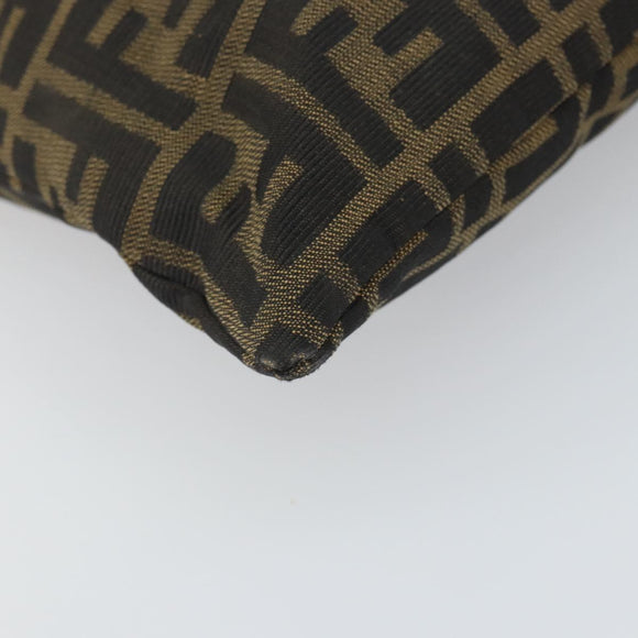 FENDI Zucca Canvas Mamma Tote Bag Schwarz Braun Original 165975