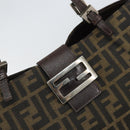 FENDI Zucca Canvas Mamma Tote Bag Schwarz Braun Original 165975-17