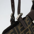 FENDI Zucca Canvas Mamma Tote Bag Schwarz Braun Original 165975-10