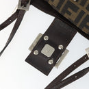 FENDI Zucca Canvas Mamma Tote Bag Schwarz Braun Original 165975-18