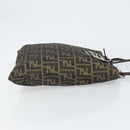 FENDI Zucca Canvas Mamma Tote Bag Schwarz Braun Original 165975-3
