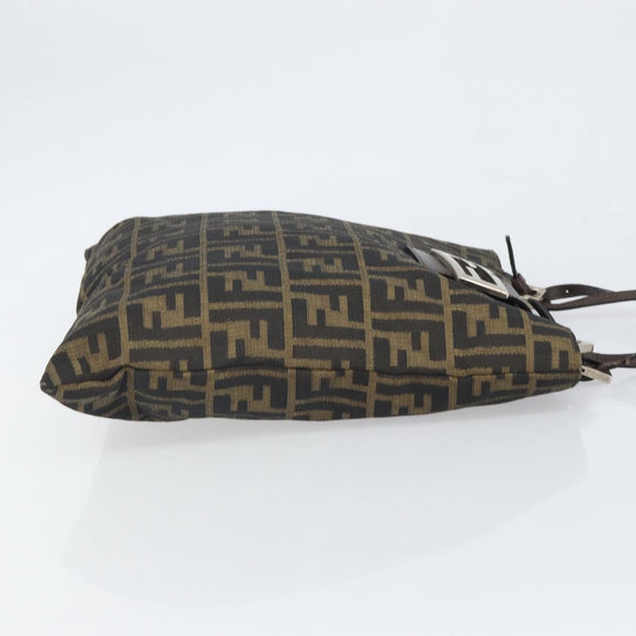 FENDI Zucca Canvas Mamma Tote Bag Schwarz Braun Original 165975
