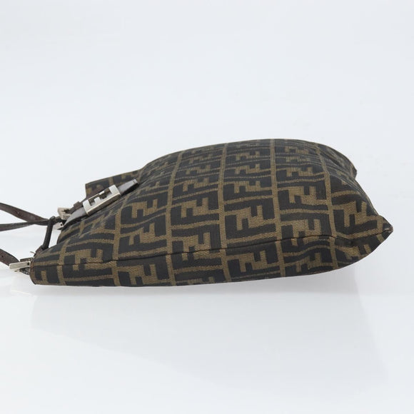 FENDI Zucca Canvas Mamma Tote Bag Schwarz Braun Original 165975