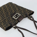 FENDI Zucca Canvas Mamma Tote Bag Schwarz Braun Original 165975-6