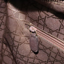 Christian Dior Lady Dior Canage Hand Bag Suede Brown Gold Auth 165978-21